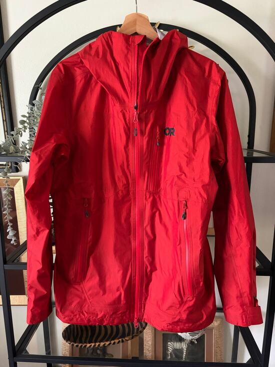 Outdoor Research Other - Outdoor Research Helium AscentShell Jacket Mens M Red Waterproof Hooded 287614